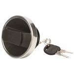 LOCKABLE SCREW TYPE PLASTIC FUEL CAPWITH CHAIN WITH STEEL BELT